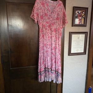 R Viomos pink dress XL.